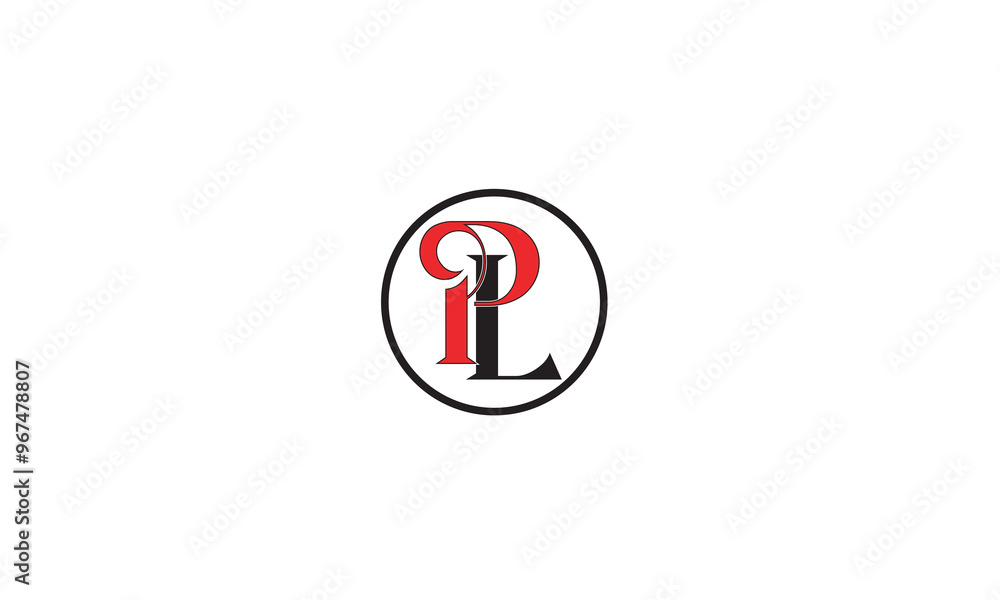 PL, LP, L , P Abstract Letters Logo Monogram PL, LP, L , P Abstract Letters Logo Monogram