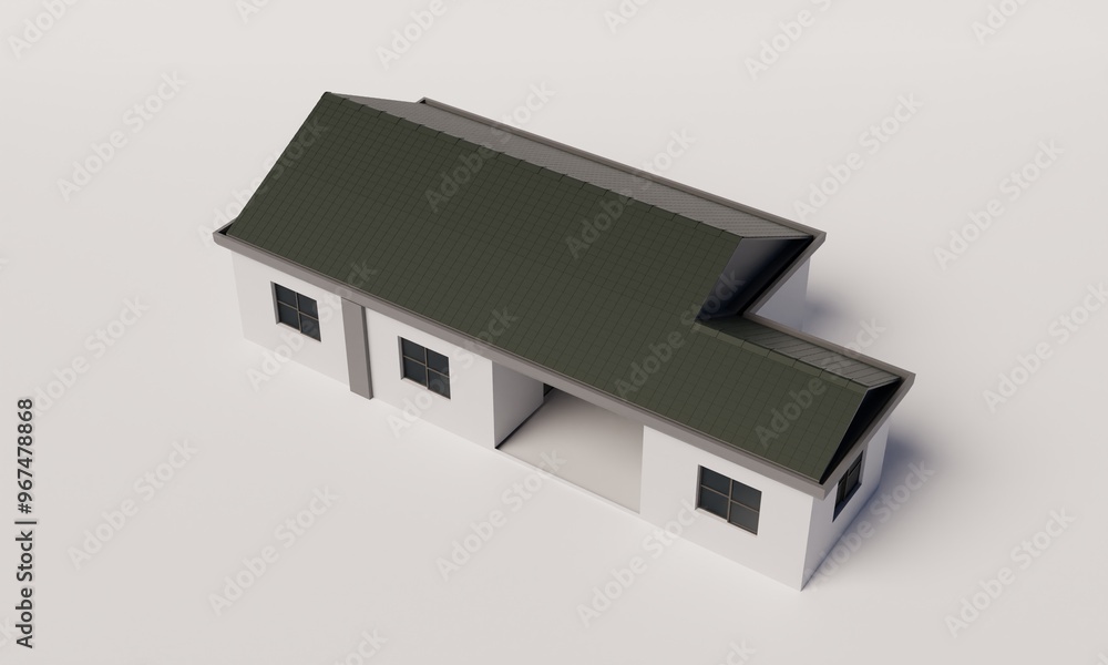 Medium sized modern house design 3d rendering architecture wallpaper background Medium sized modern house design 3d rendering architecture wallpaper background