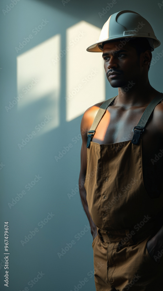 Construction Worker in Hard Hat