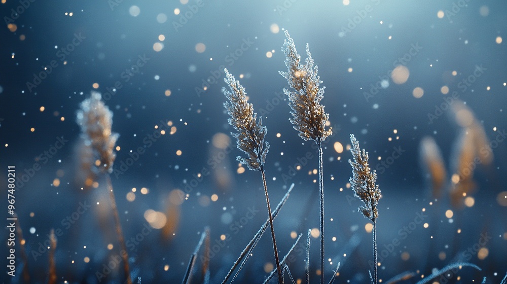 a cool weather scene with clear brisk air and maybe a hint of frost or chilly mist isolated on a dark background a cool weather scene with clear brisk air and maybe a hint of frost or chilly mist isolated on a dark background