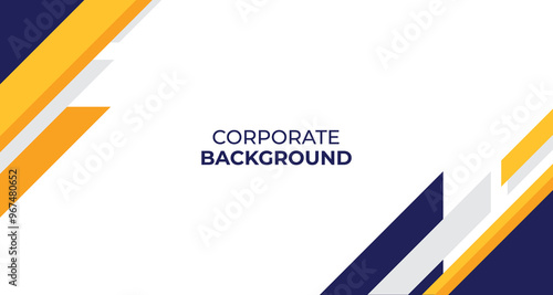 Corporate or bussiness background with blue and yellow color. Suitable for event meeting or annual gathering bakcdrop. Logistic luxury home hotel game house developer technology bussiness