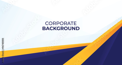 Corporate or bussiness background with blue and yellow color. Suitable for event meeting or annual gathering bakcdrop. Logistic luxury home hotel game house developer technology bussiness