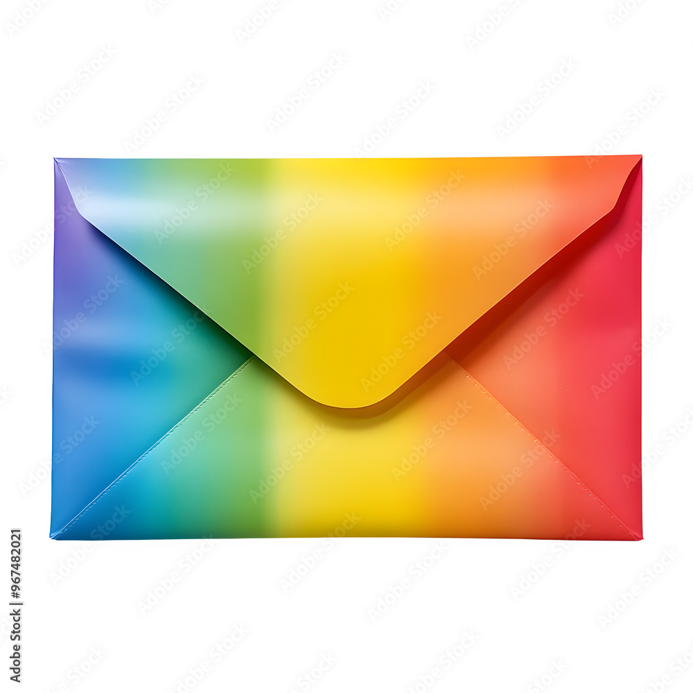 colorful envelop isolated on a transparent background colorful envelop isolated on a transparent background