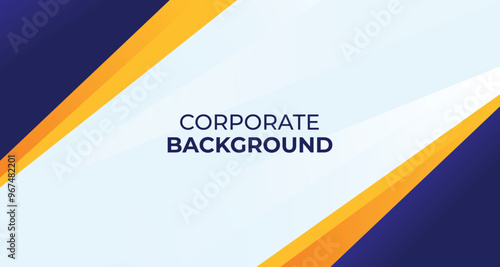 Corporate or bussiness background with blue and yellow color. Suitable for event meeting or annual gathering bakcdrop. Logistic luxury home hotel game house developer technology bussiness