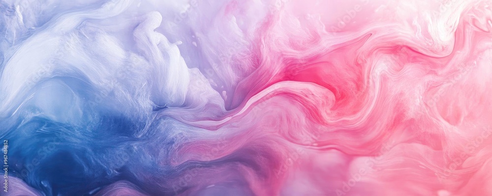 A mesmerizing swirl of pink and blue hues, creating an ethereal abstract design, perfect for art and background themes. A mesmerizing swirl of pink and blue hues, creating an ethereal abstract design, perfect for art and background themes.