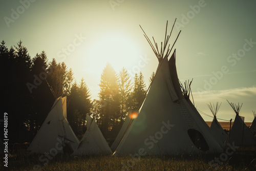 Tipi zum Sonnenuntergang 6