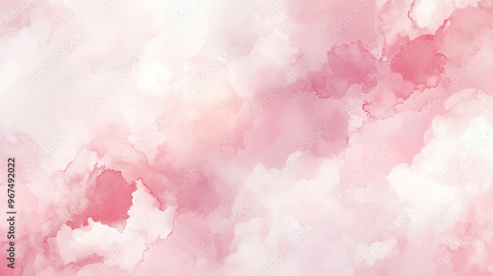 Fototapeta premium A soft, dreamy watercolor background in shades of pink, perfect for creative projects and artwork.