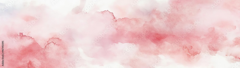 Obraz premium A soft, dreamy watercolor background in gentle pink hues, ideal for artistic projects, invitations, or creative designs.