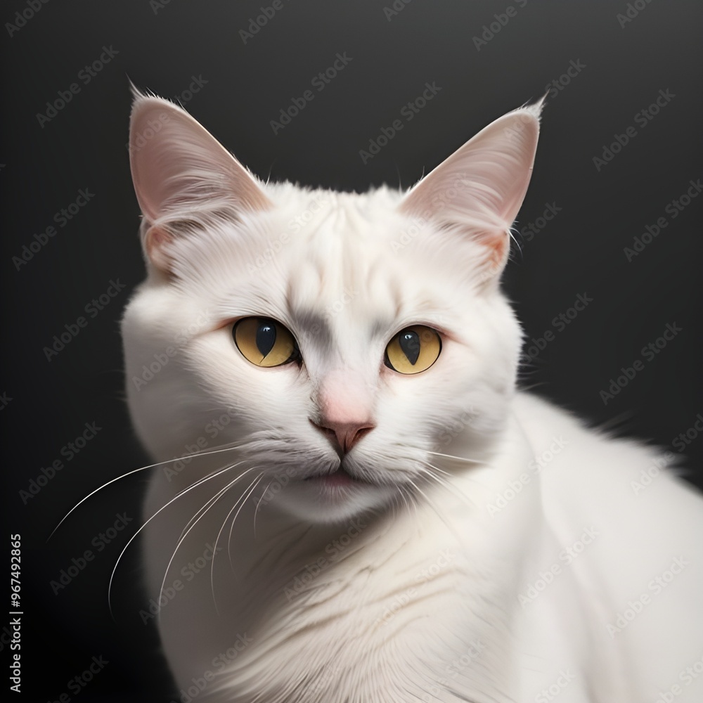 portrait of an american curl cat portrait of an american curl cat