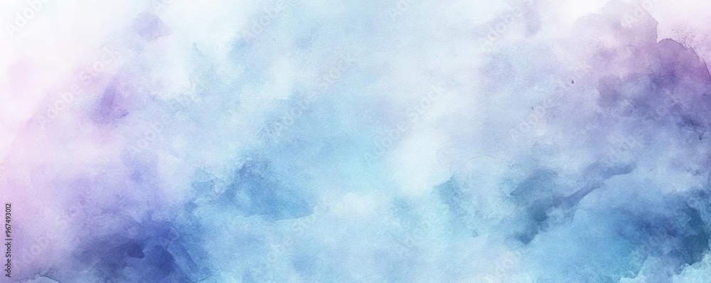 Fototapeta premium A soft watercolor background featuring a blend of cool colors, ideal for artistic projects or digital design.