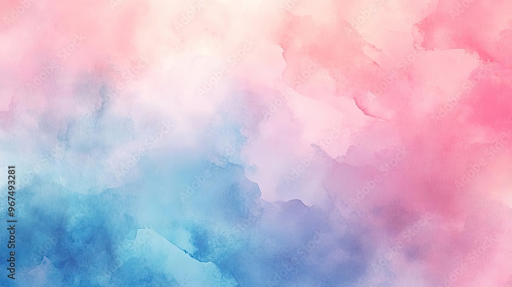 A serene watercolor background featuring soft pink and blue hues, perfect for artistic and design projects. A serene watercolor background featuring soft pink and blue hues, perfect for artistic and design projects.