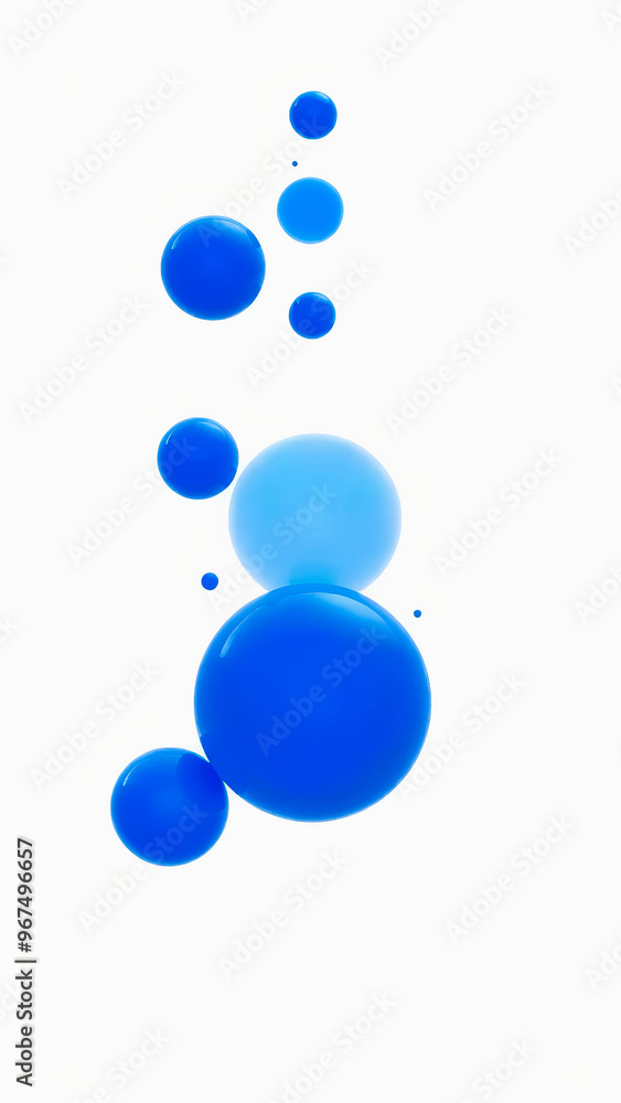 Abstract Blue Spheres Abstract Blue Spheres