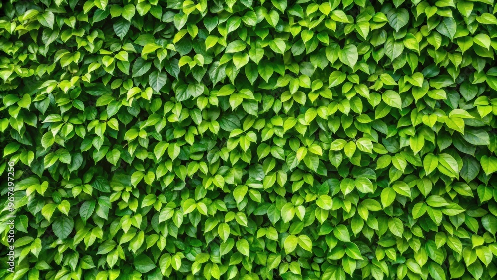 Vibrant green foliage texture with leaves on wall in a lush garden, perfect for a fresh summer background, vertical garden, lush Vibrant green foliage texture with leaves on wall in a lush garden, perfect for a fresh summer background, vertical garden, lush