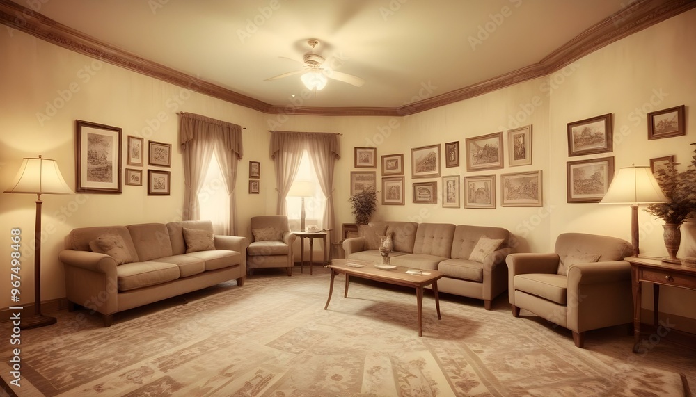 Photo interior modern design room 3d illustration; Photo interior modern design room 3d illustration;