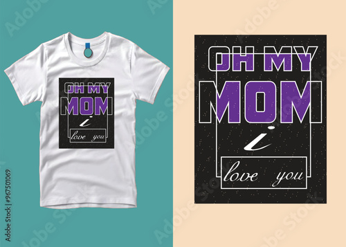 Mother's typography t-shirt design