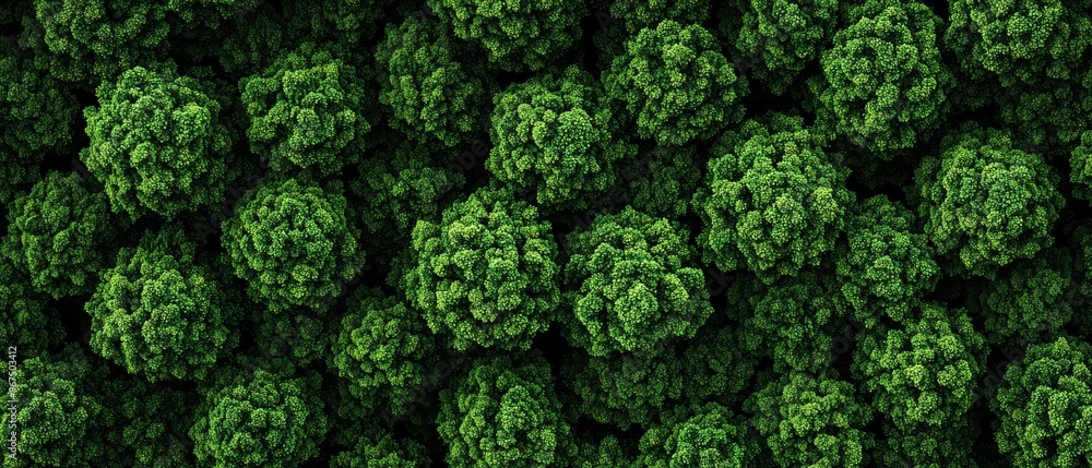 A dense forest absorbing carbon dioxide, lush green trees representing natures role in achieving carbon neutrality A dense forest absorbing carbon dioxide, lush green trees representing natures role in achieving carbon neutrality