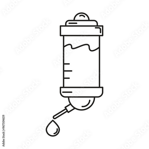 Animal water dispenser icon vector on white background