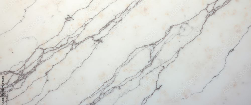Fototapeta premium White Marble Texture with Grey Veins