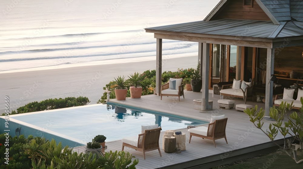 Fototapeta premium luxurious beach house
