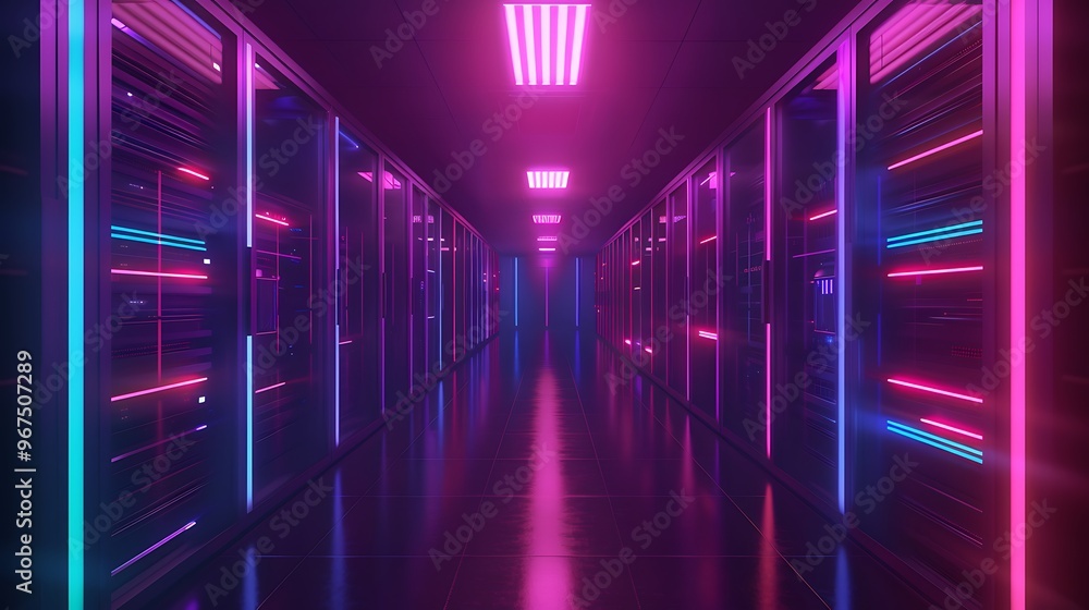 Neon Data Center Visualization, Business Theme, Background, Neon, Data Center Neon Data Center Visualization, Business Theme, Background, Neon, Data Center