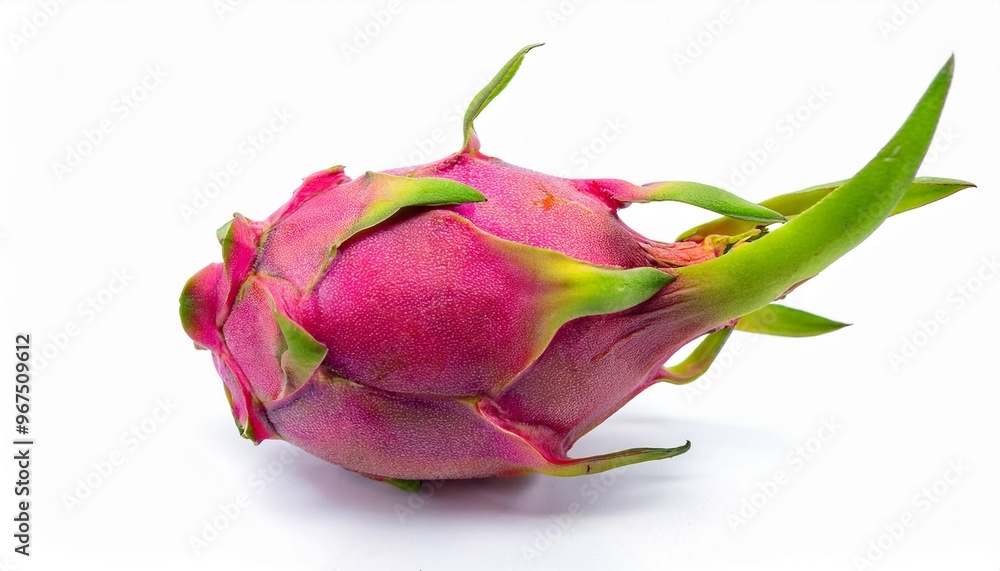 One dragon fruit isolated on white background. ai generated One dragon fruit isolated on white background. ai generated