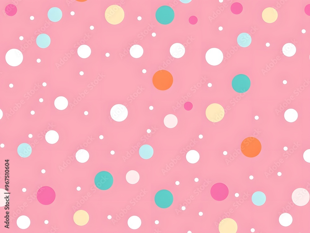 polka dots on a pink background polka dots on a pink background
