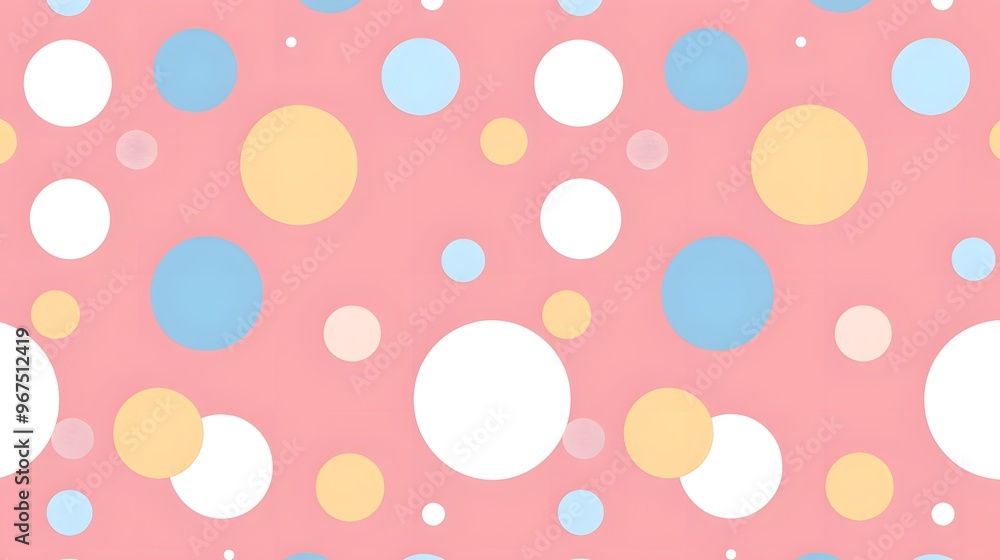 polka dots on a pink background polka dots on a pink background