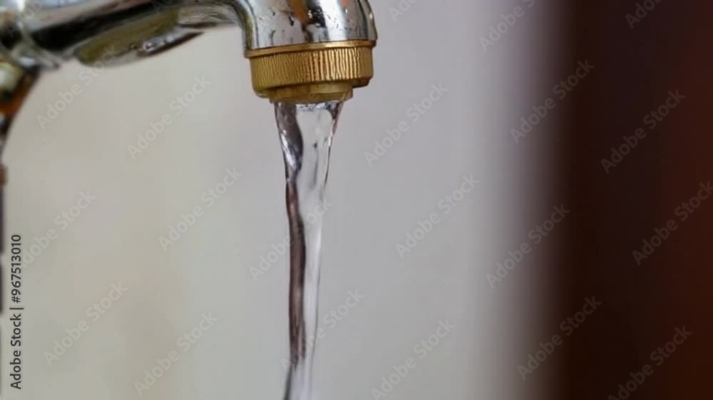 a stream of water or water droplets with slow and gentle movements that regularly create splashes, depicting the charming texture of water.