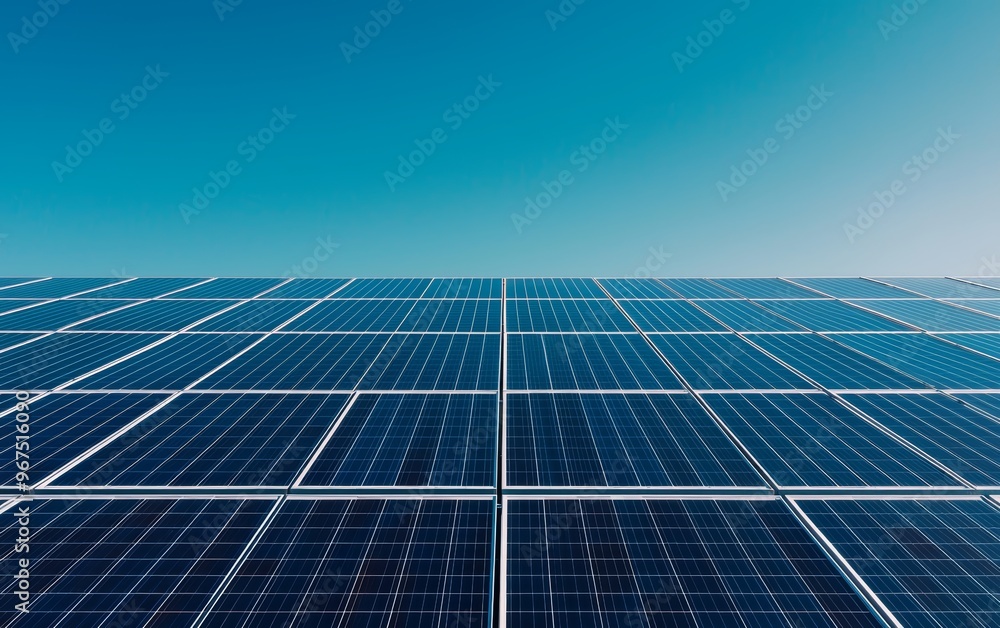 A field of solar panels stretching into the distance, powering a carbon-neutral future for homes and businesses A field of solar panels stretching into the distance, powering a carbon-neutral future for homes and businesses