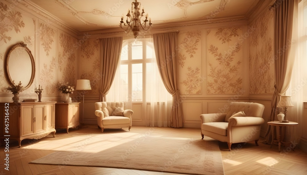 Photo interior modern design room 3d illustration; Photo interior modern design room 3d illustration;