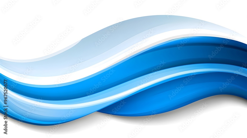 Abstract Blue and White Wave Background Abstract Blue and White Wave Background
