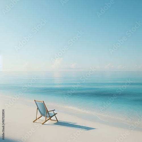 chairs and umbrella on the beach