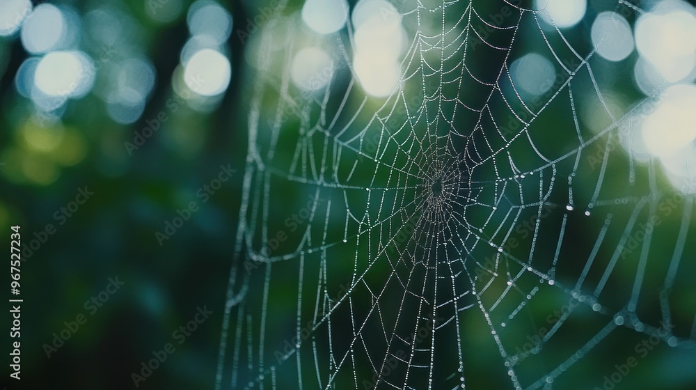 Spider Web Dew Drops Spider Web Dew Drops