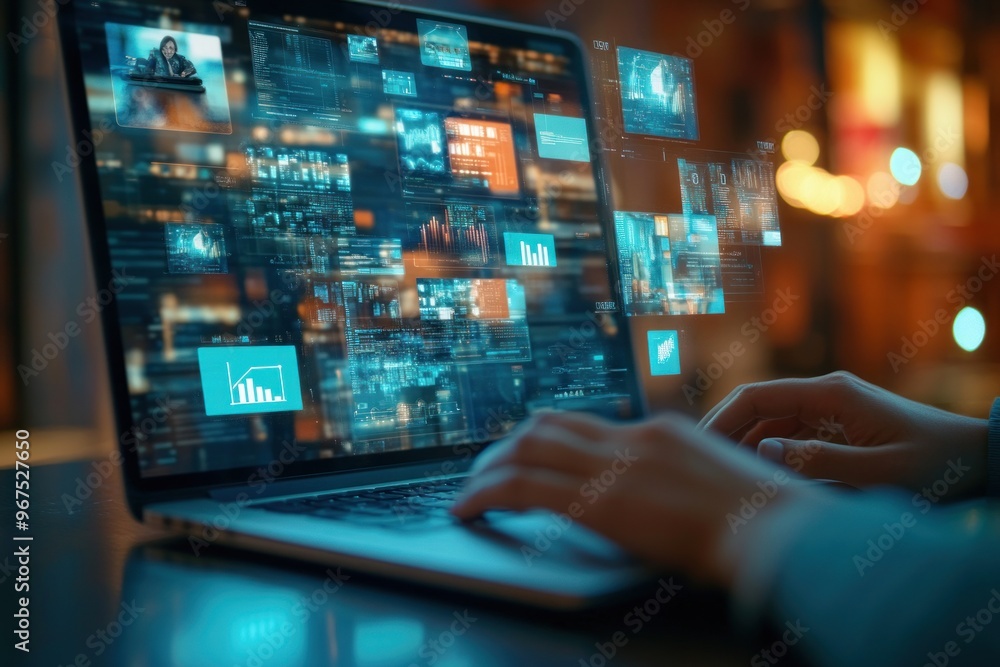 Data Analysis on Laptop Screen Data Analysis on Laptop Screen