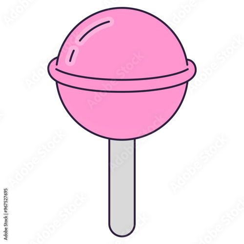 lollipop line icon
