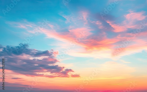 Stunning Sunset Sky with Dramatic Clouds