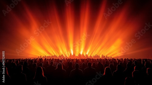 laser show on a club concer...