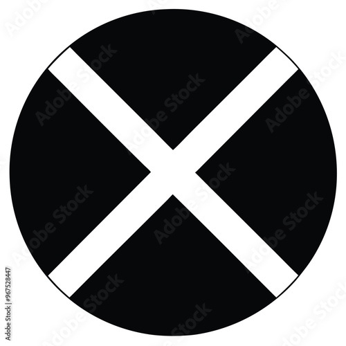 Cross Sign cancel logo png vector Illustration