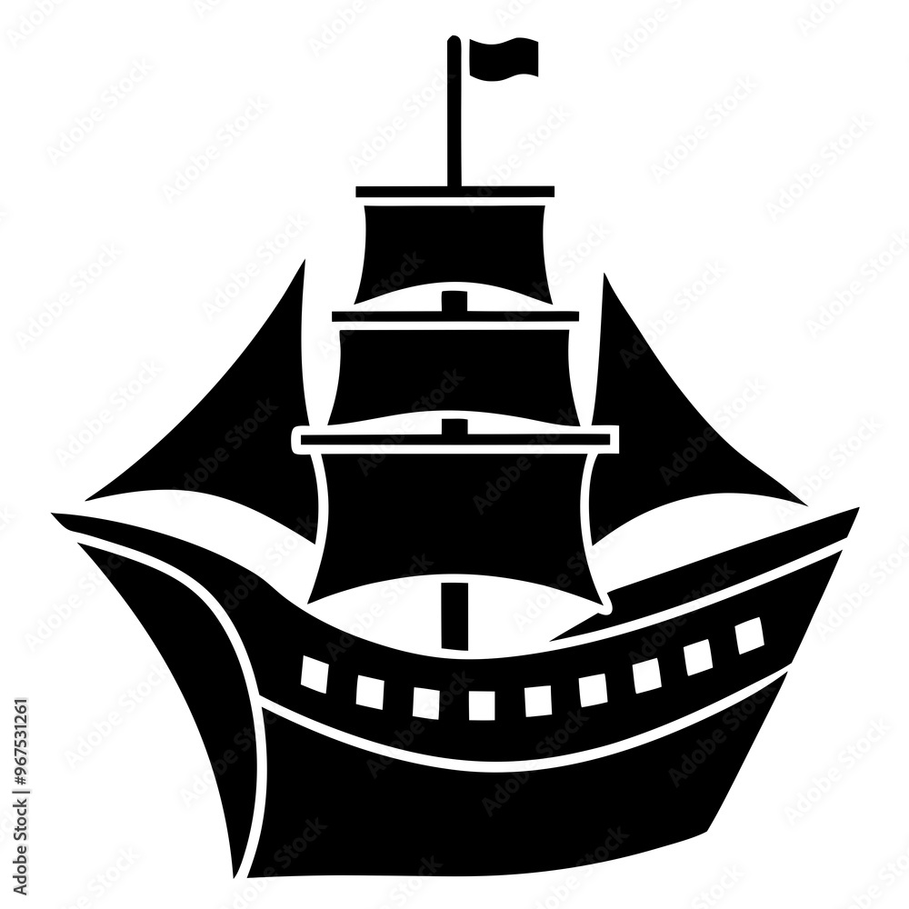 silhouette of ship icon vector illustration silhouette of ship icon vector illustration