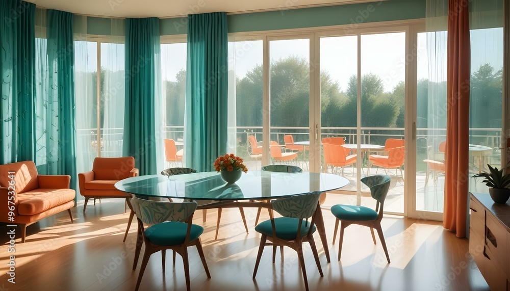 Photo interior modern design room 3d illustration; Photo interior modern design room 3d illustration;