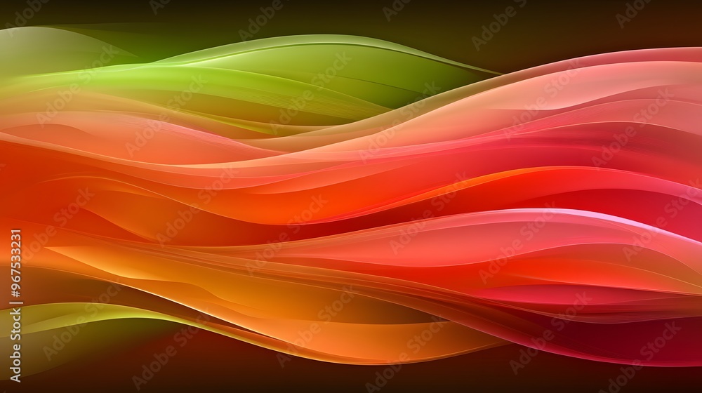 Abstract Red Orange Green Wave Pattern Background Abstract Red Orange Green Wave Pattern Background