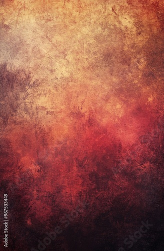 Abstract Grunge Texture Background - Red, Orange, Brown