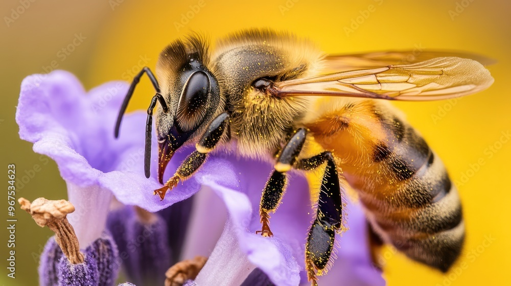 Honeybee on Lavender Honeybee on Lavender