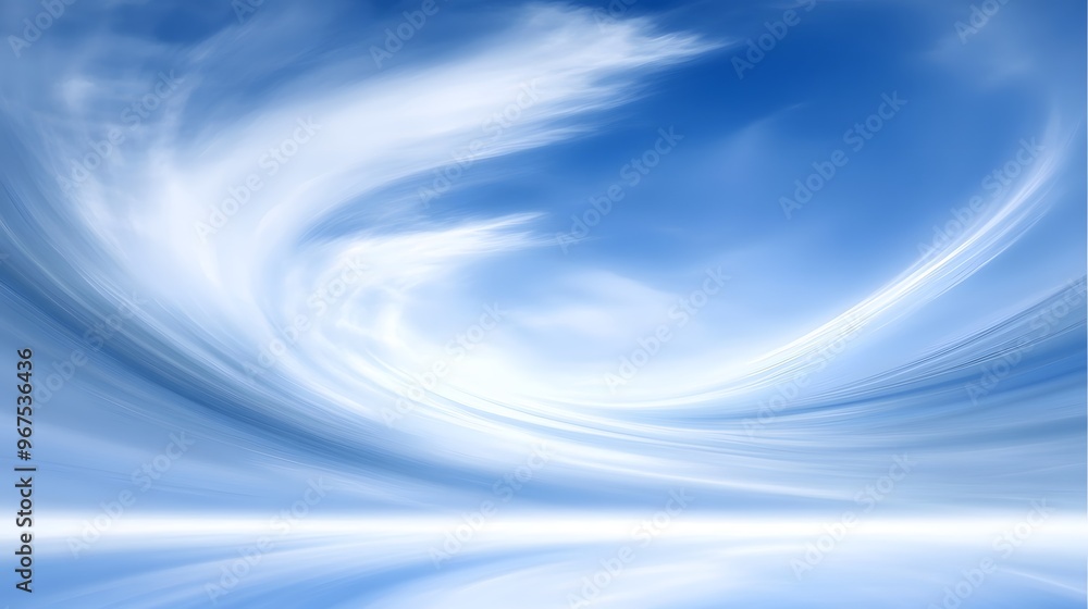 Abstract Blue Sky with Clouds Swirl Background Abstract Blue Sky with Clouds Swirl Background