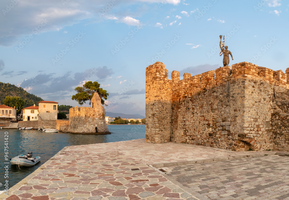 Nafpaktos port in Greece. A famous touristic destination.