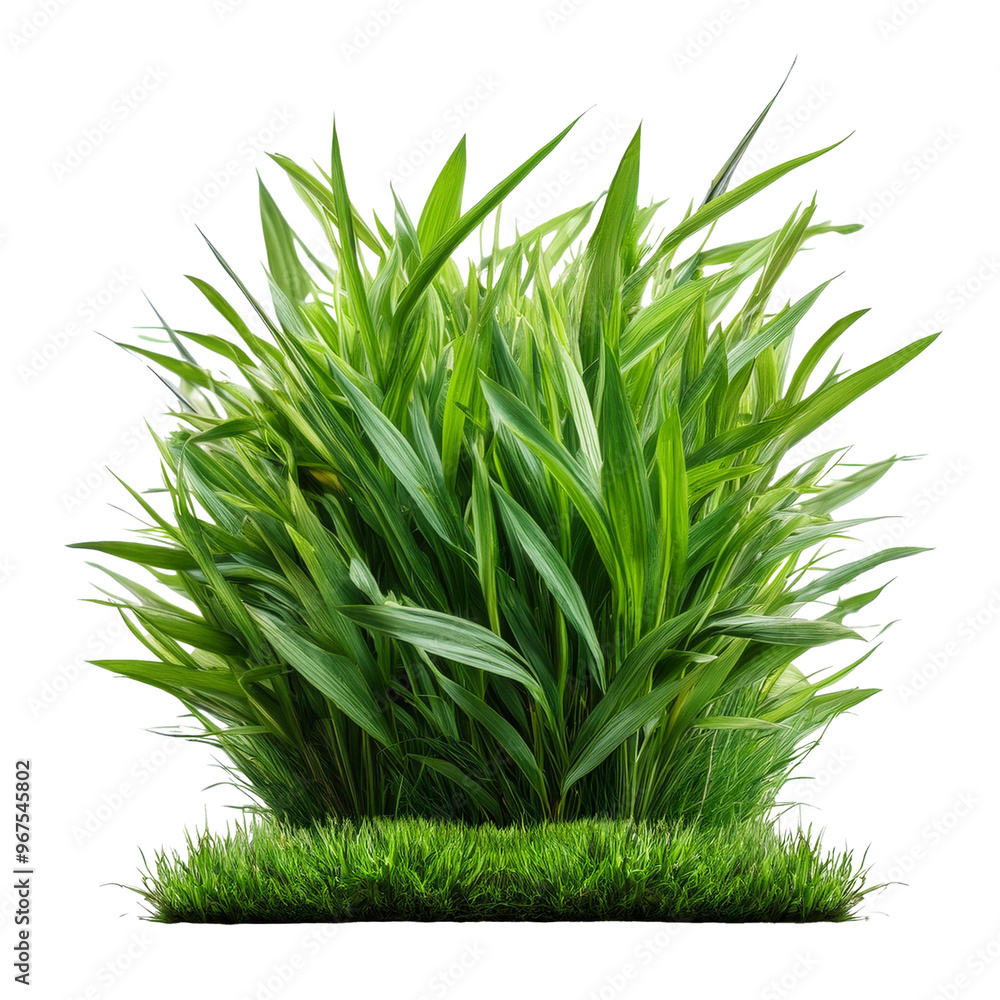 Grass plant green lawn isolated on transparent background Grass plant green lawn isolated on transparent background