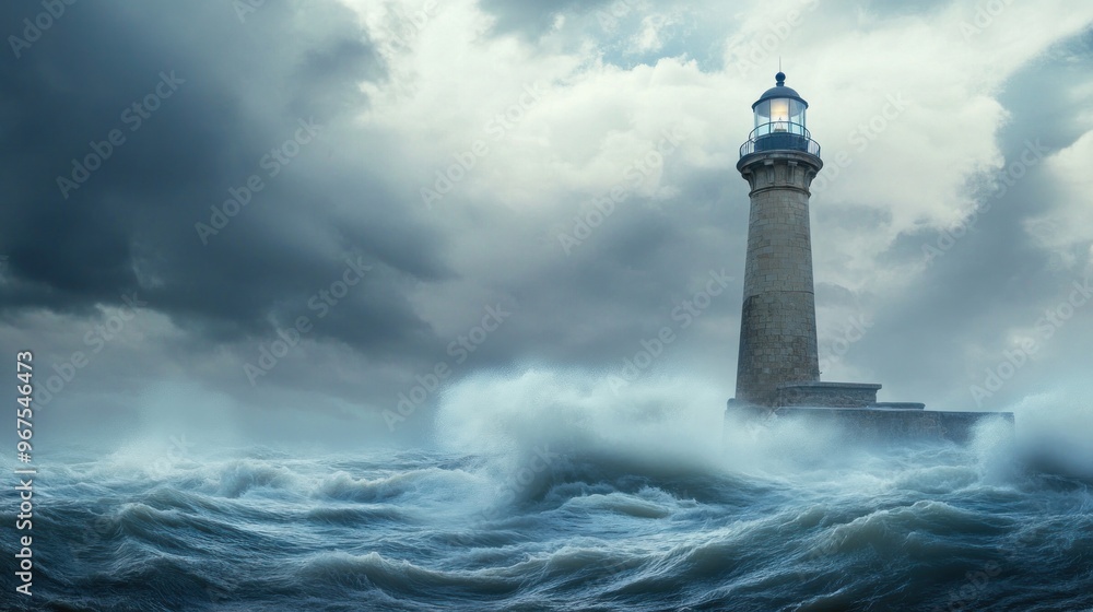 Lighthouse Standing Tall During a Storm Lighthouse Standing Tall During a Storm
