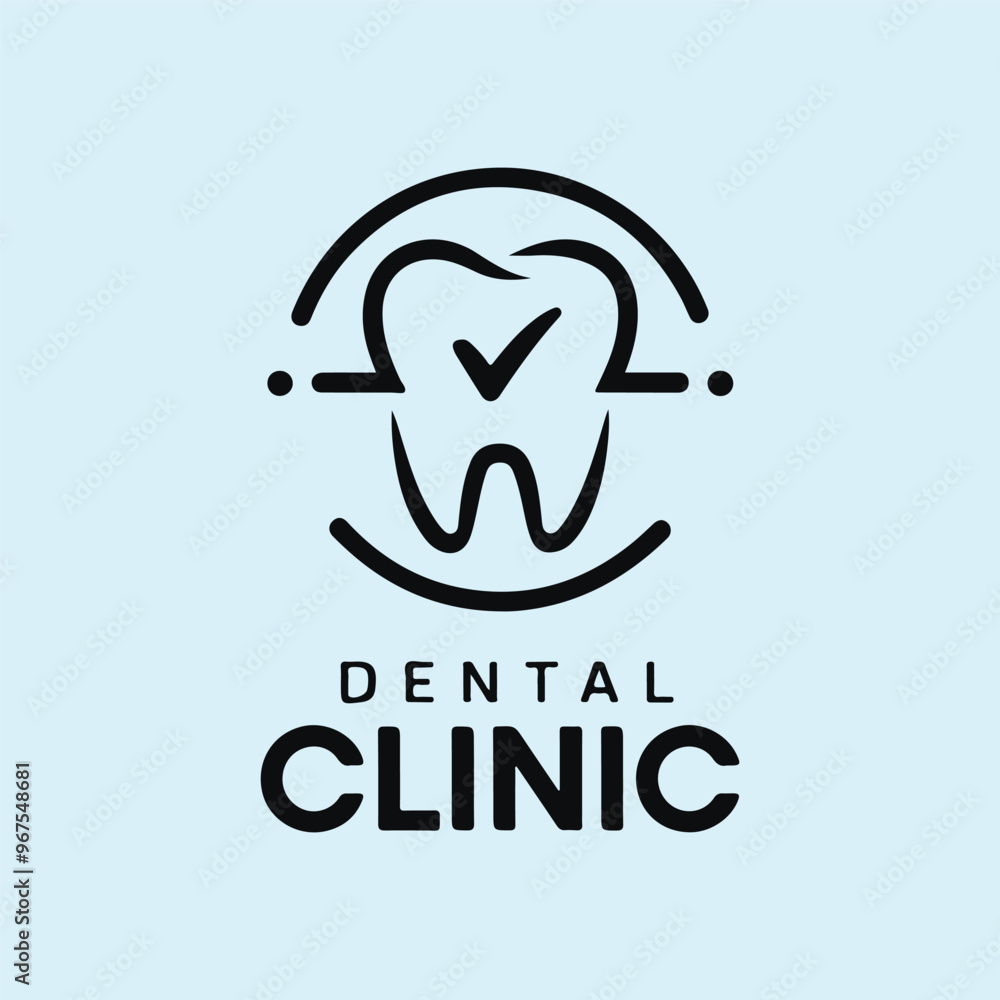 Dental Clinic Sticker Dentist Icon Dentistry Logo Stomatology Teeth Care Concept Vector eps Dental Clinic Sticker Dentist Icon Dentistry Logo Stomatology Teeth Care Concept Vector eps