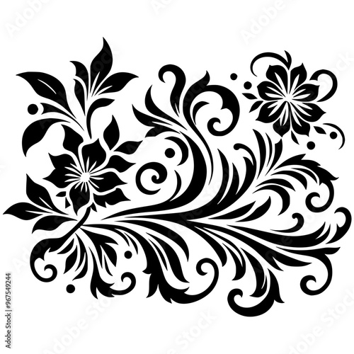 Beautiful batik silhouette