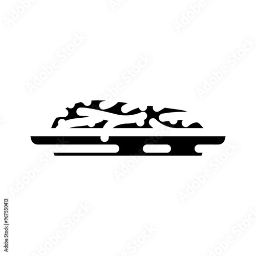 saffron threads ayurvedic herb glyph icon vector. saffron threads ayurvedic herb sign. isolated symbol illustration